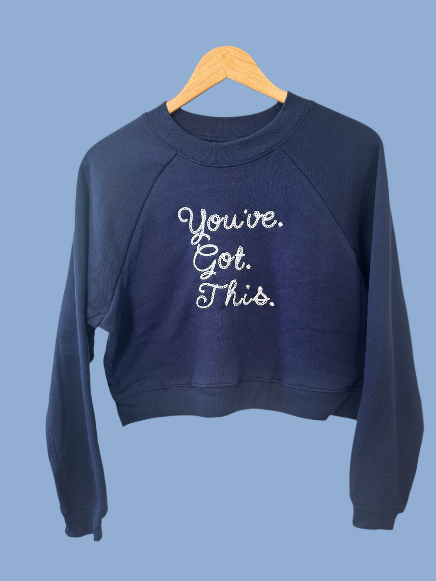 You've GotThis Navy Chainstitch Crew