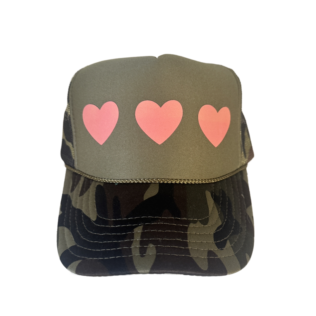 Triple the Love Trucker Hat (available in 13 colors)