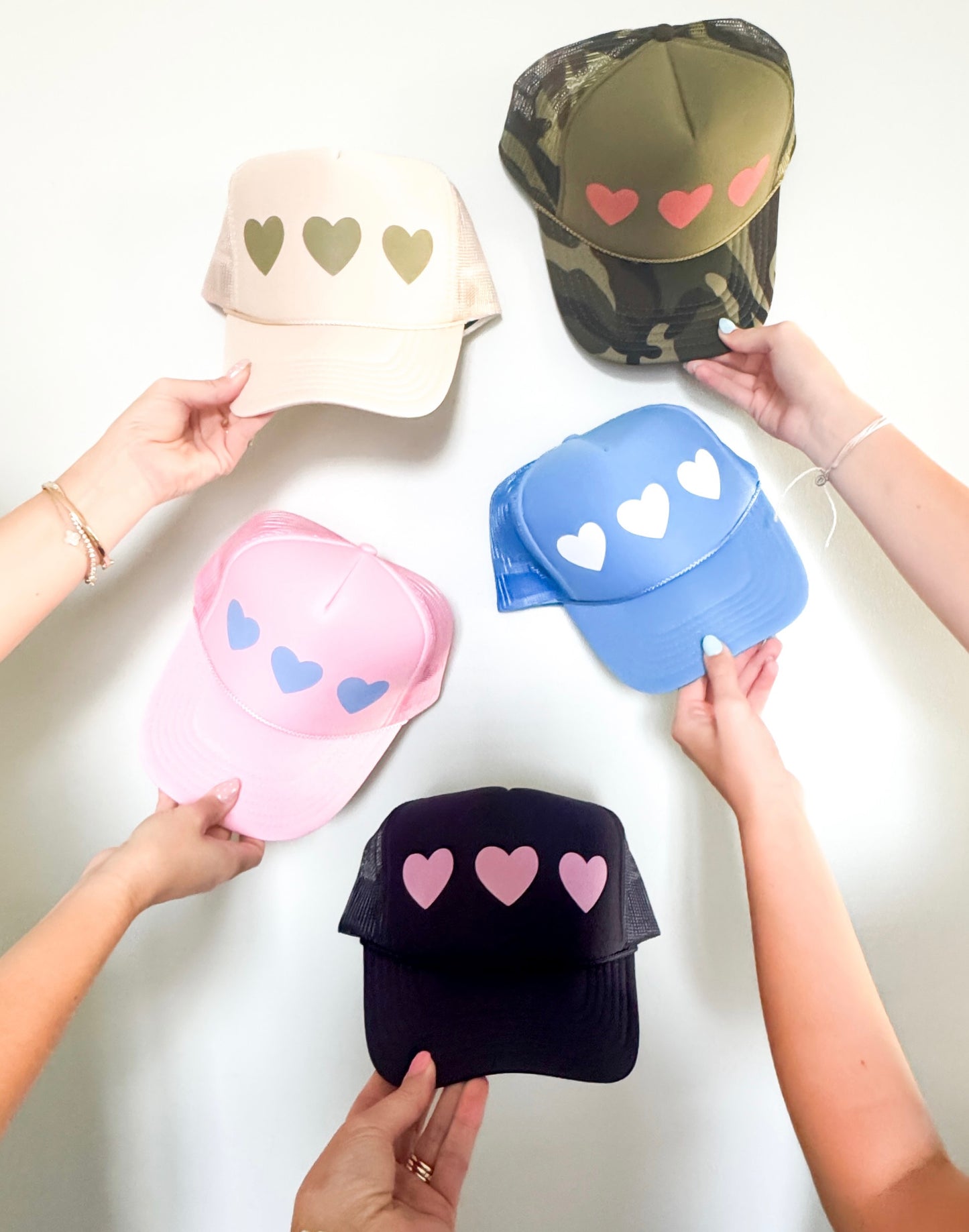 Triple the Love Trucker Hat (available in 13 colors)