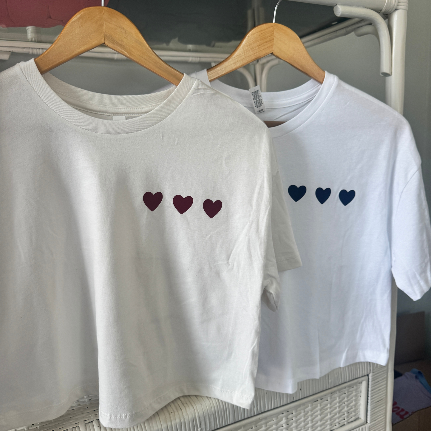 Triple the Love Cropped Tee